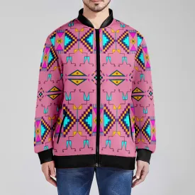 Rite of Passage Pink Zippered Collared Lightweight Jacket