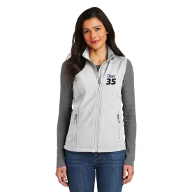 SDSC LOGO WITH NUMBER LADIES CORE SOFT SHELL VEST
