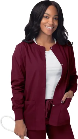 Sivvan Scrubs for Women - Front Snap Warm - Up Jacket