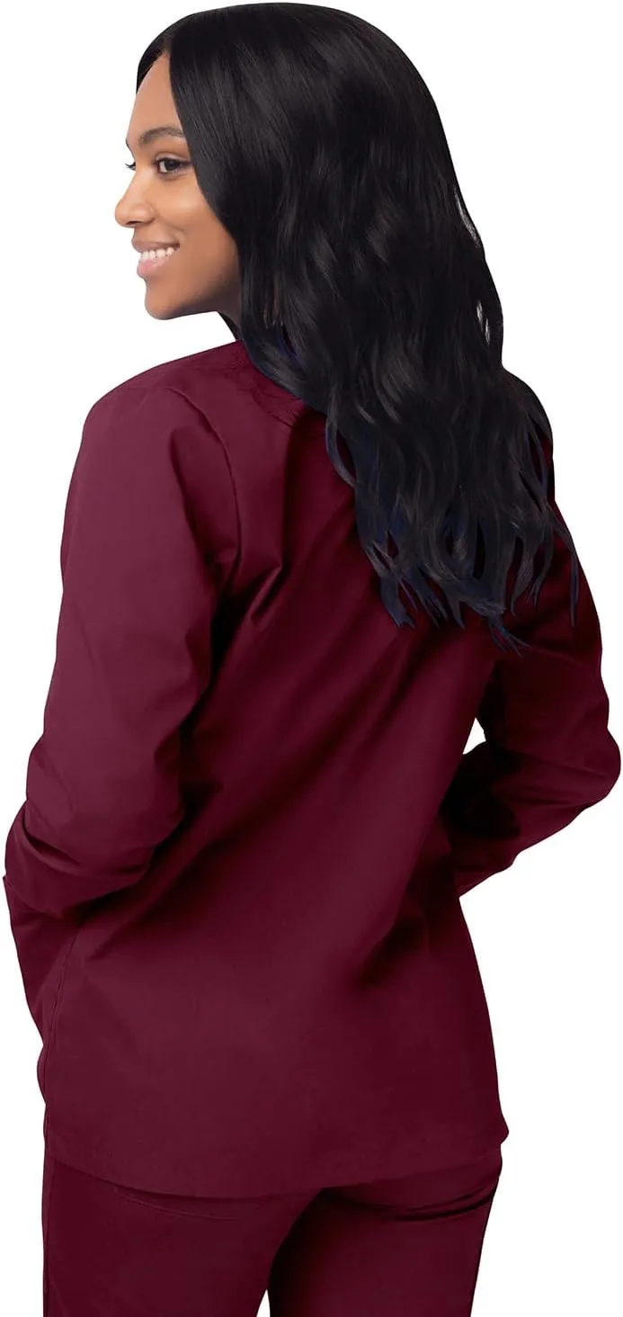 Sivvan Scrubs for Women - Front Snap Warm - Up Jacket