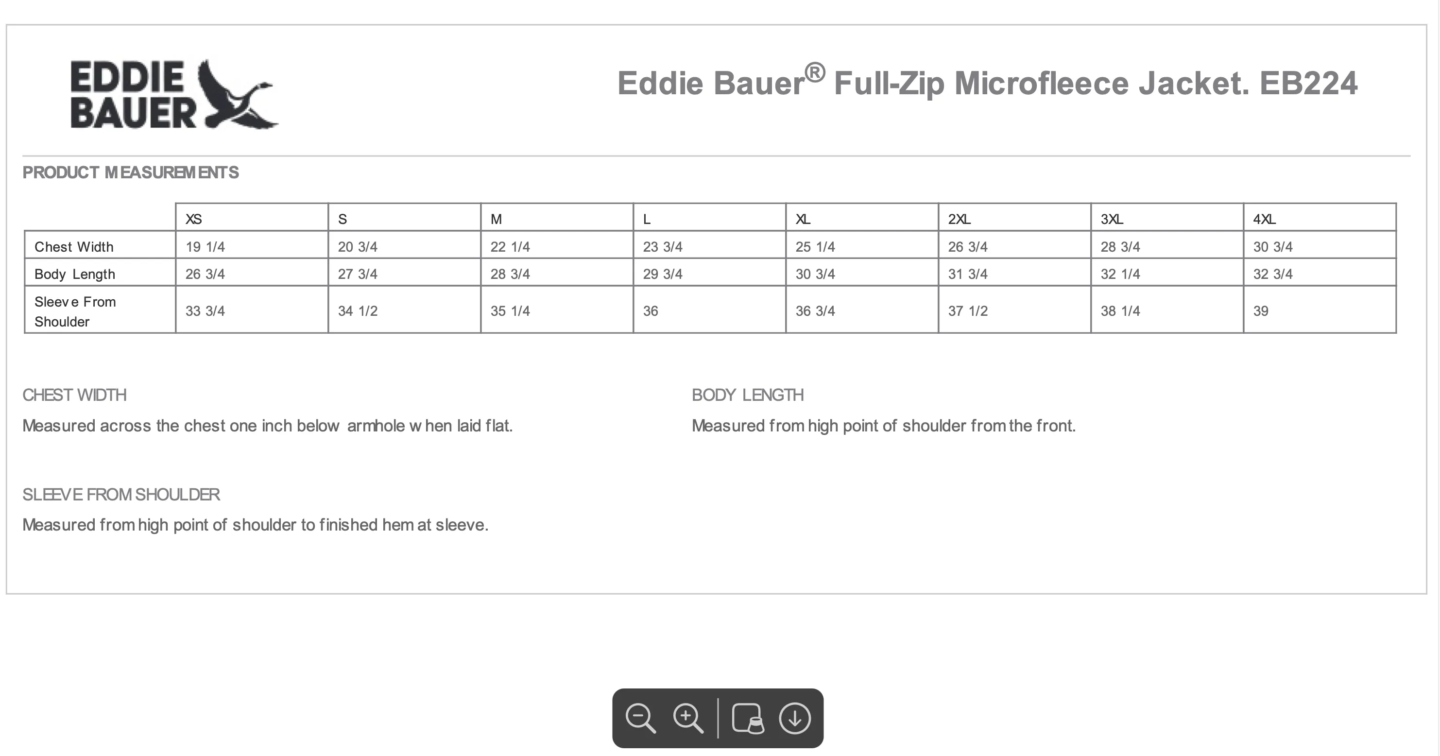 THCHH Eddie Bauer Full-Zip Microfleece Jacket