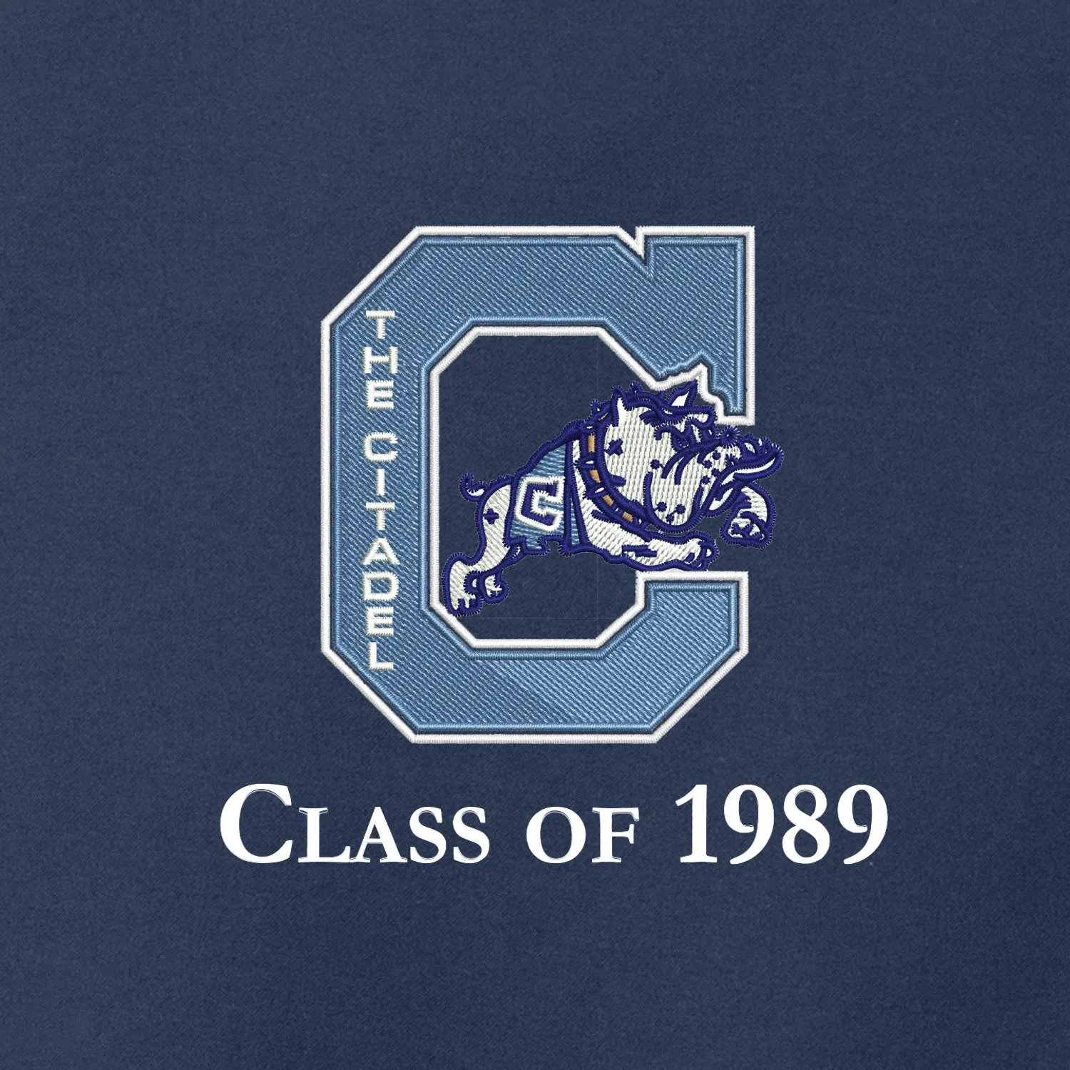 The Citadel, Jumping Bulldog, Class of 1989, Smooth Fleece Vest