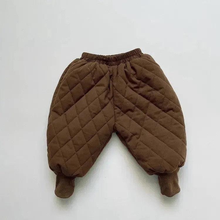 Thick Cotton-Padded Coat & Harem Pants