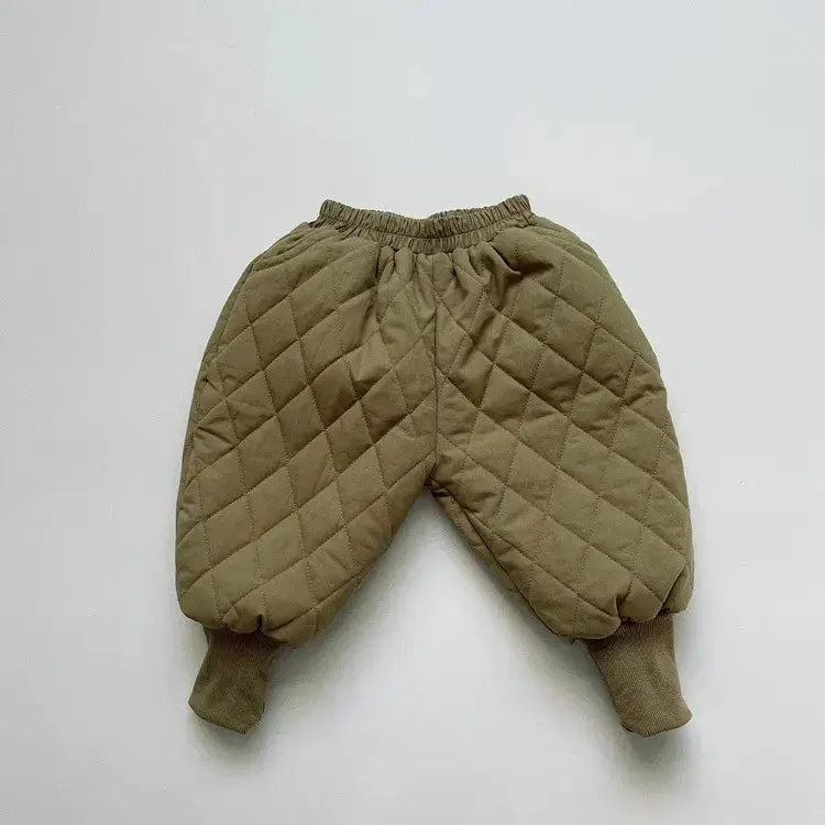 Thick Cotton-Padded Coat & Harem Pants