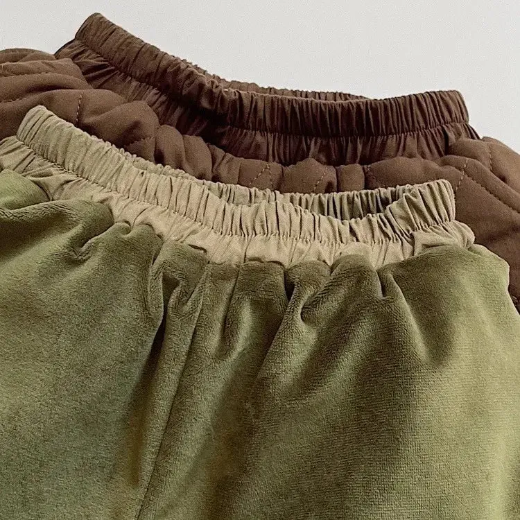 Thick Cotton-Padded Coat & Harem Pants