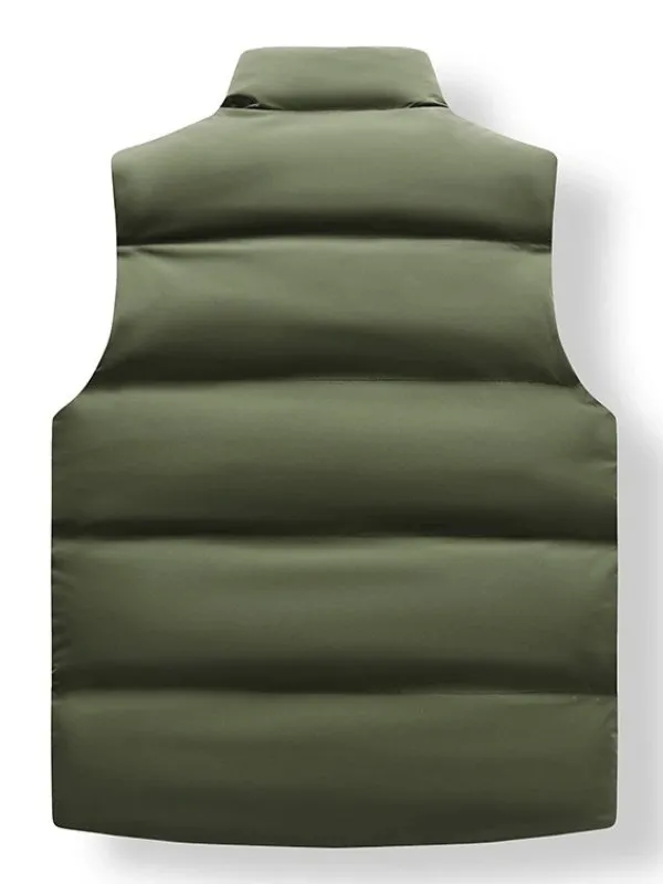 Warm Casual Men's Vest with Zippered Pockets - SF1929