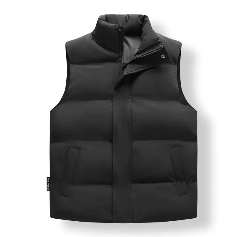 Warm Casual Men's Vest with Zippered Pockets - SF1929